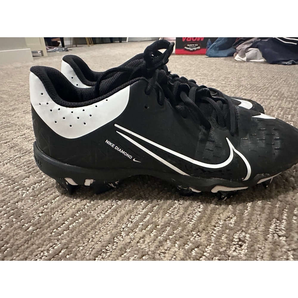 Nike Diamond Alpha Huarache 4 Keystone Low Kids Baseball Cleats CZ5919-005 5.5Y